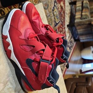 Nike Red and Black Men's Sneakers